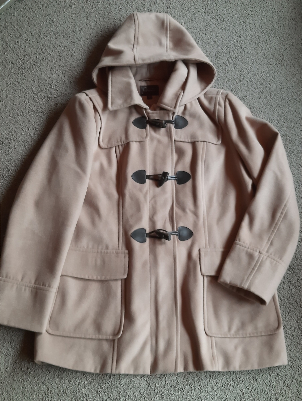 Jessica Duffle Coat Beige Size 18 LIKE NEW